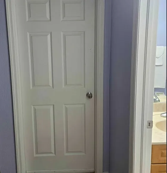 From your private living room area, the door straight ahead leads to your private bedroom, while the door to the right provides direct access to your private bathroom, convenient setup connecting all your private suite areas.