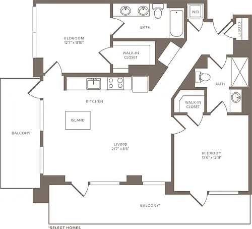 Floor plan B9h -2x2
