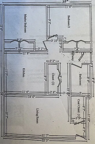 Floor plan 2 Bedroom