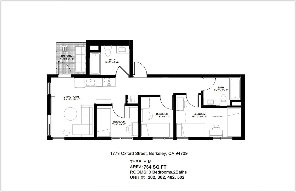 Photo 2 of 16 - 1773 Oxford St #302 - Berkeley, CA Building Photo - 1773 Oxford St #302