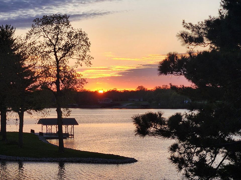 Sunset on the property.
