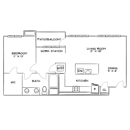Floor plan Design 1F