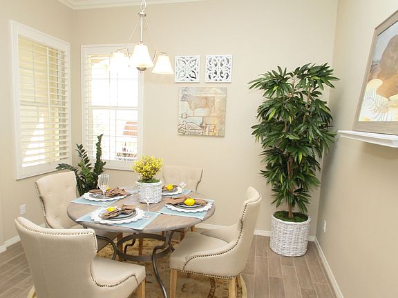 Bright and airy dining area