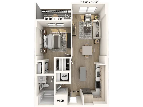 Floor plan A2A - Finish Package II