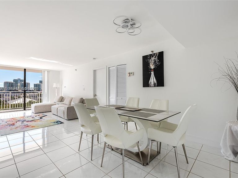 Miami coastal skyline and luxury architectural high-rise terrace overlooking the water