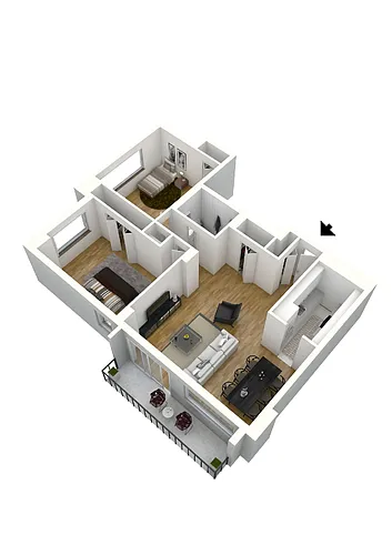 Floor plan B1B