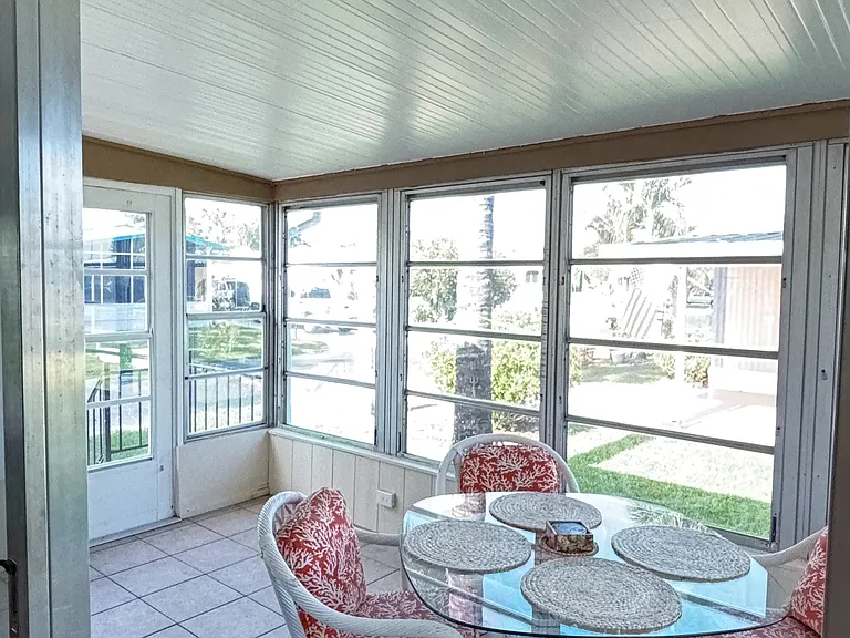 Patio off the living room
with window a/c