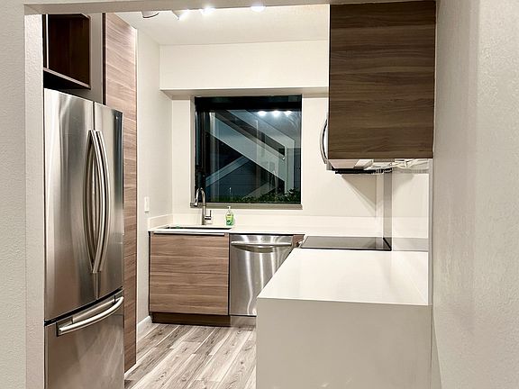 Modern Kitchen with stainless steel appliances