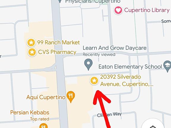 Map, few minutes walking to school, library, Asian and Indian supermarket, Trader's Joe, Home Depot, CVS, Banks