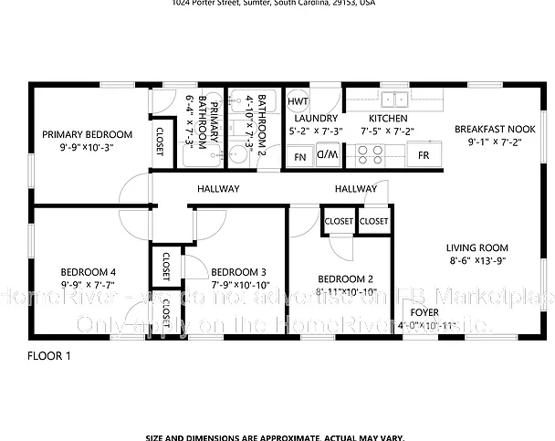 3 bed, 2.0 bath, 1171 sqft, $1,200 — Photo 3