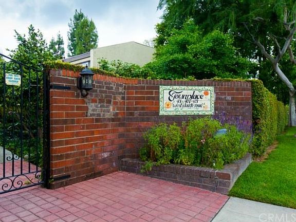 Entrance to townhome complex