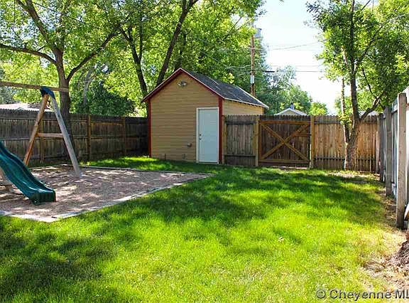 backyard and garage