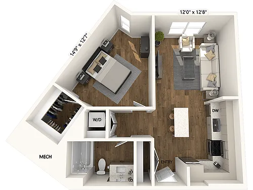 Floor plan A3-727sf-FinishIV