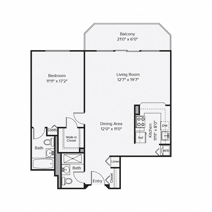 Floor plan 1B