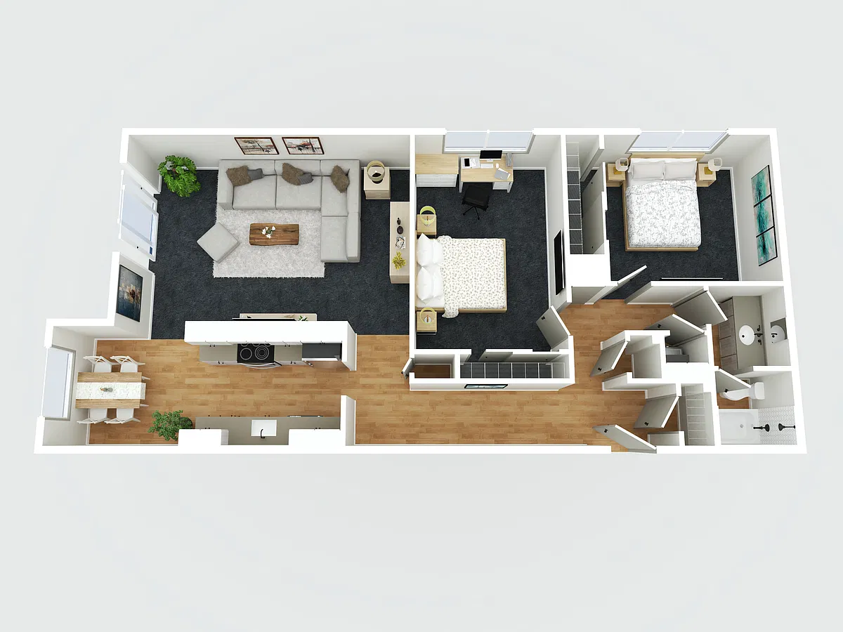 Floor plan Two Bedroom B