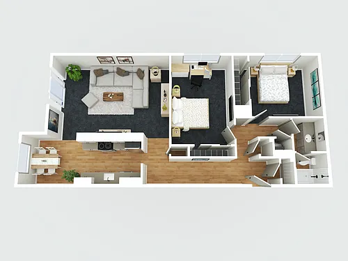 Floor plan Two Bedroom B