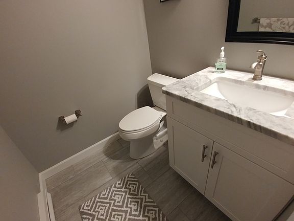 New powder room