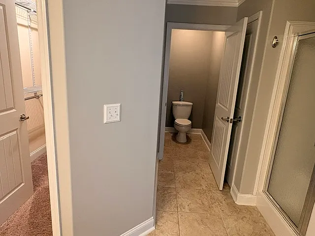 privacy toilet in master bath