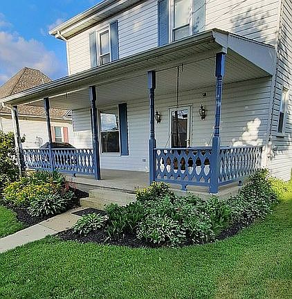 Spacious front porch