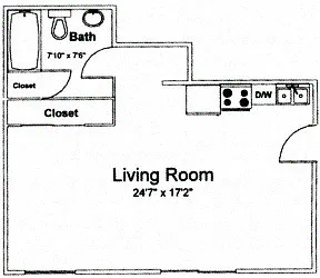 Floor plan Studio