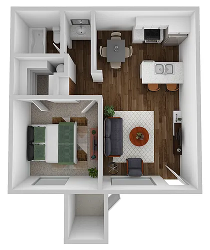 Floor plan 1 Bedroom