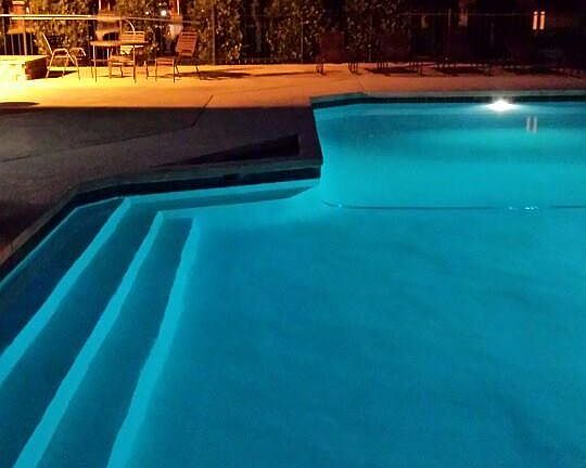 Pool at night!
