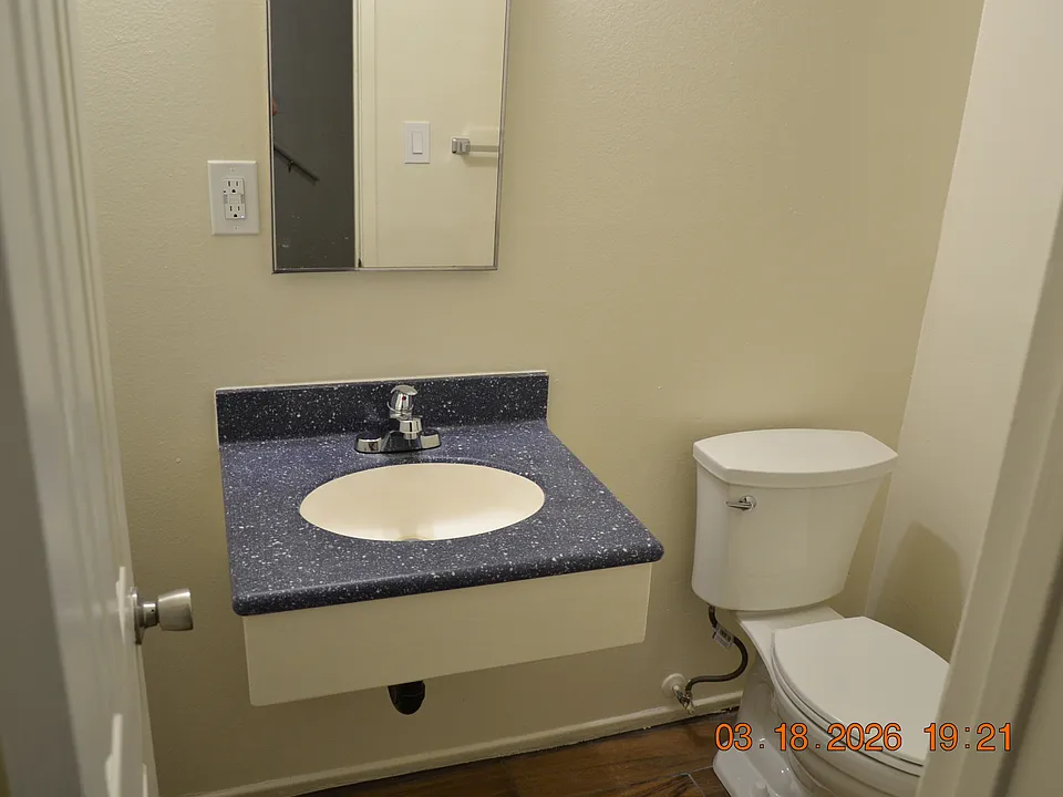 Half bath on 1st floor.