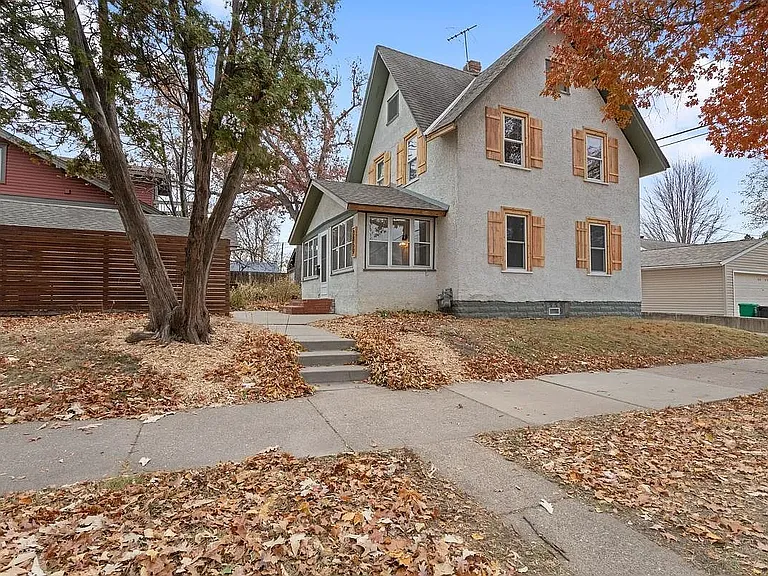 Exterior, front/side of house, view from 39th Ave