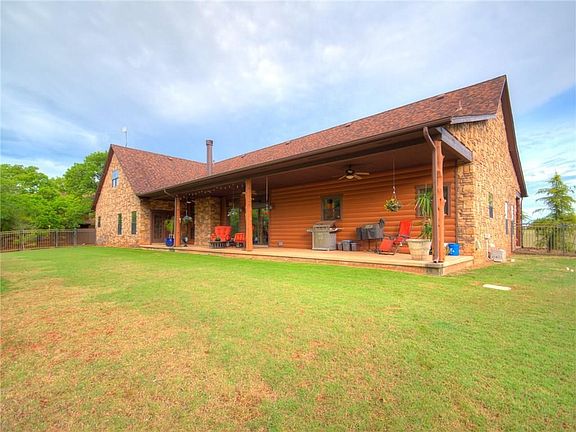 Long Covered Back Porch