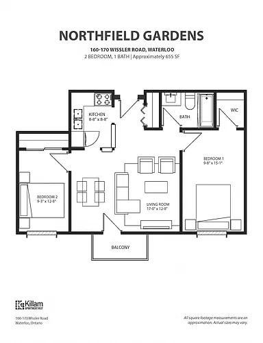 Floor plan Two Bedroom