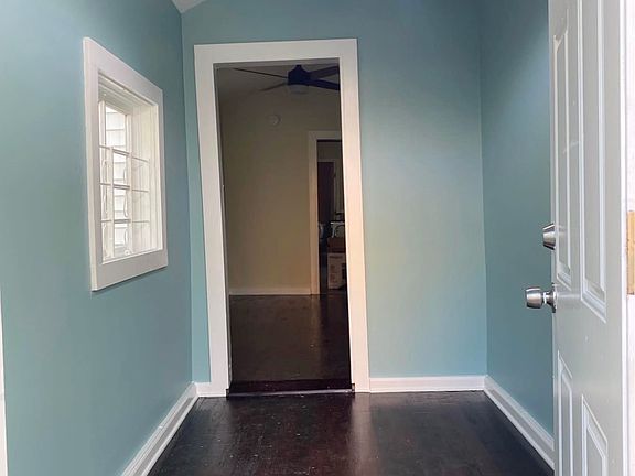 Small Entry Room - Hardwood floors and Ceiling Fan