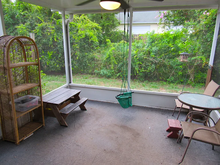 Screened lanai