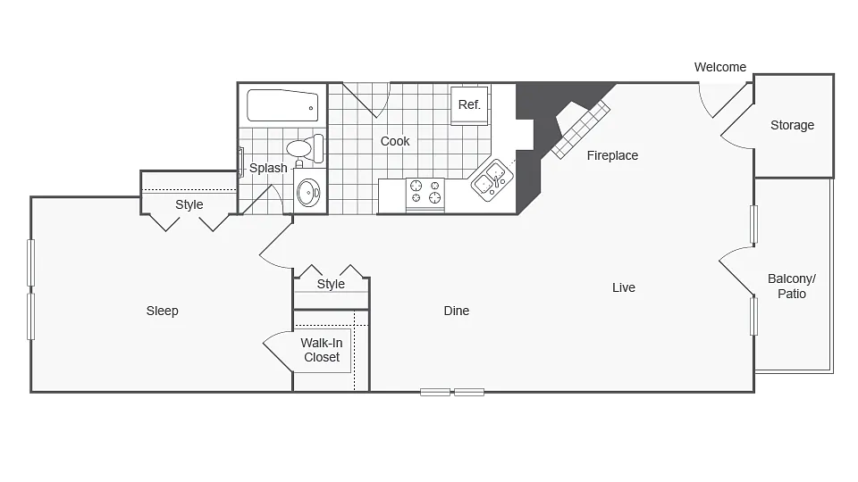 Floor plan Astor