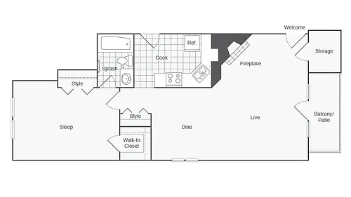 Floor plan Astor