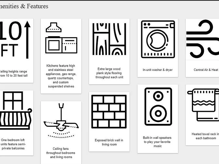 Apartment Amenities