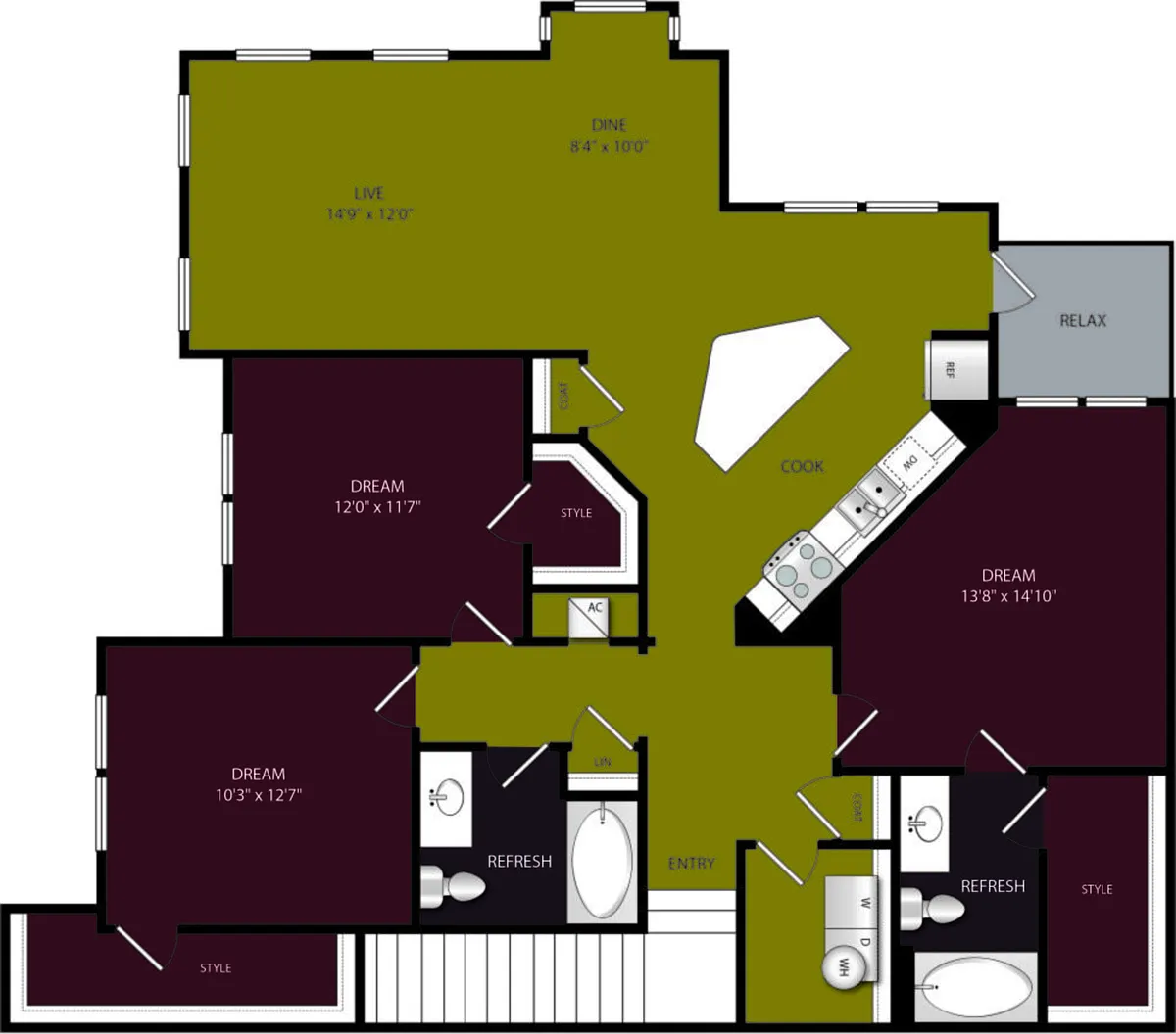 Floor plan C2B