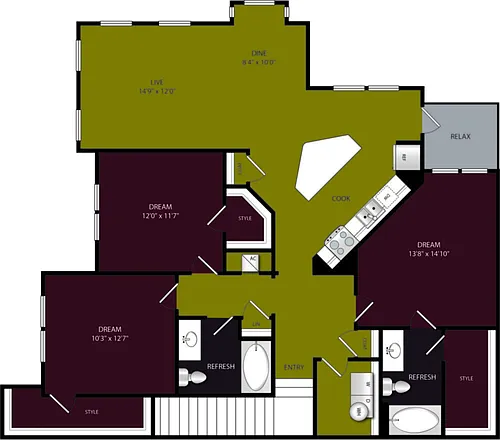 Floor plan C2B