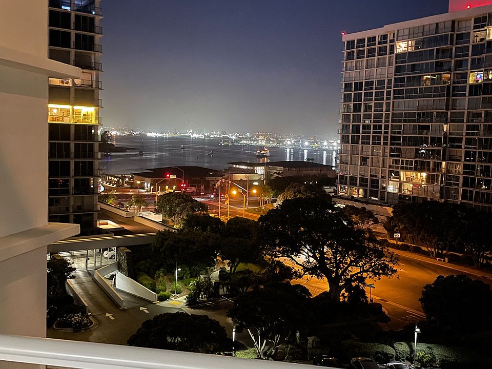 Night view from balcony