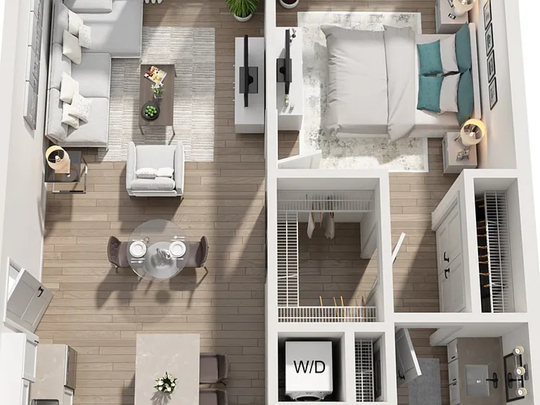 One Bedroom One Bath (765 SF) One Bedroom One Bath (765 SF)