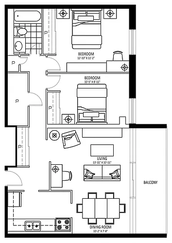 Floor plan 809