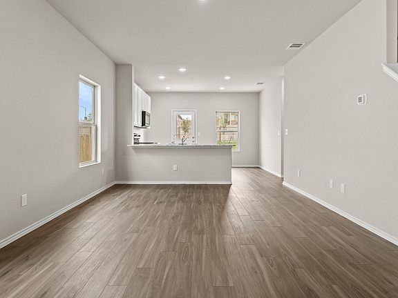 Family Room to Kitchen and Dining