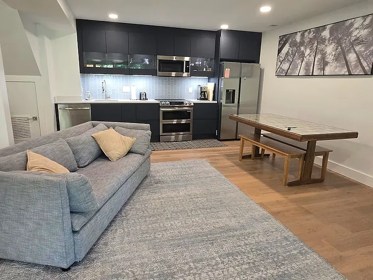 In-Law/Nanny suite kitchen. Custom German cabinets, full-sized premium appliances.
