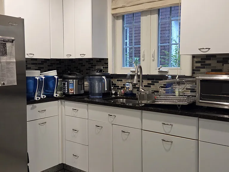 One half of the first floor kitchen.