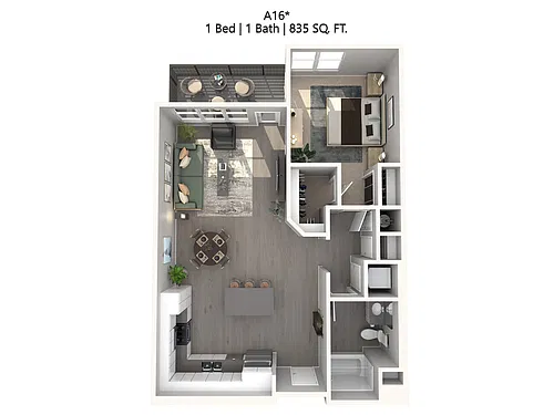 Floor plan A16