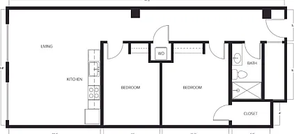 2 Bed | 1 Bath | 755-926 SQ FT 2 Bed | 1 Bath | 755-926 SQ FT