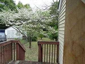 rear deck through back utility room door