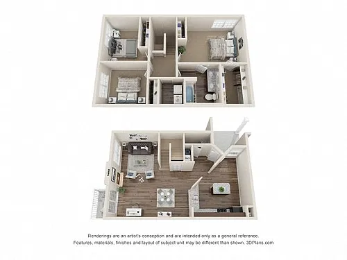 Floor plan Coleridge Townhome