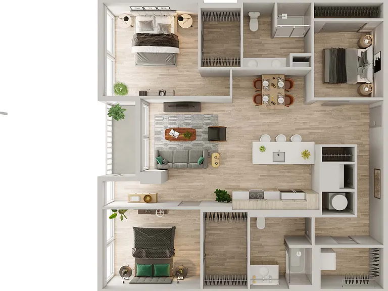 C1 floor plan 400H