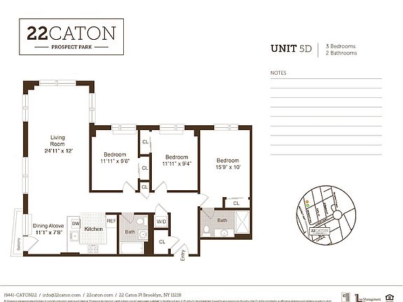 2nd image of 22 Caton Pl APT 5D