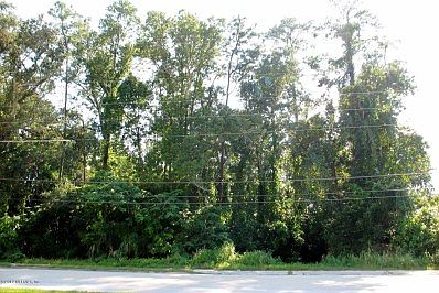 Front View of Wooded Lot